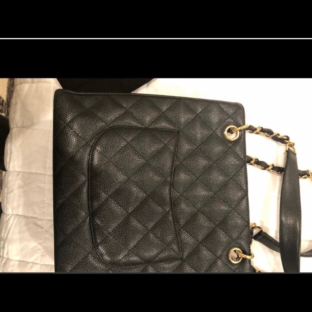 PST authentic CHANEL tote black handbag - Picture 5 of 9